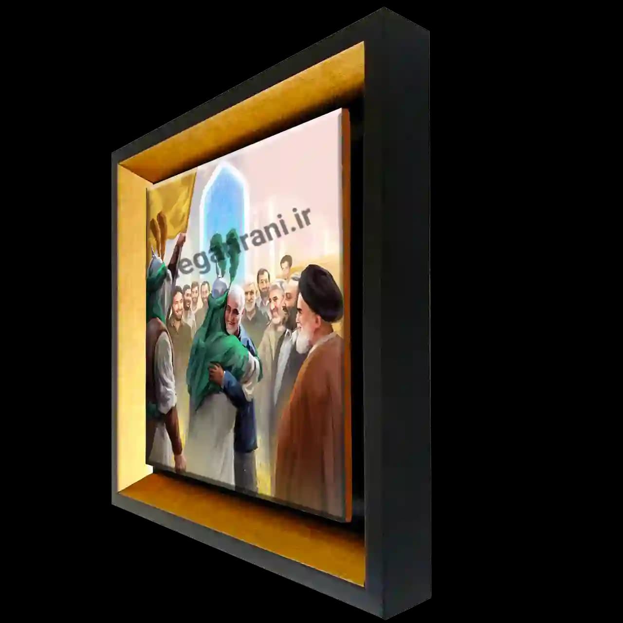 تابلو کاشی استقبال امام و شهدا از حاج قاسم مدل 2ZG109 — تصویر ۲