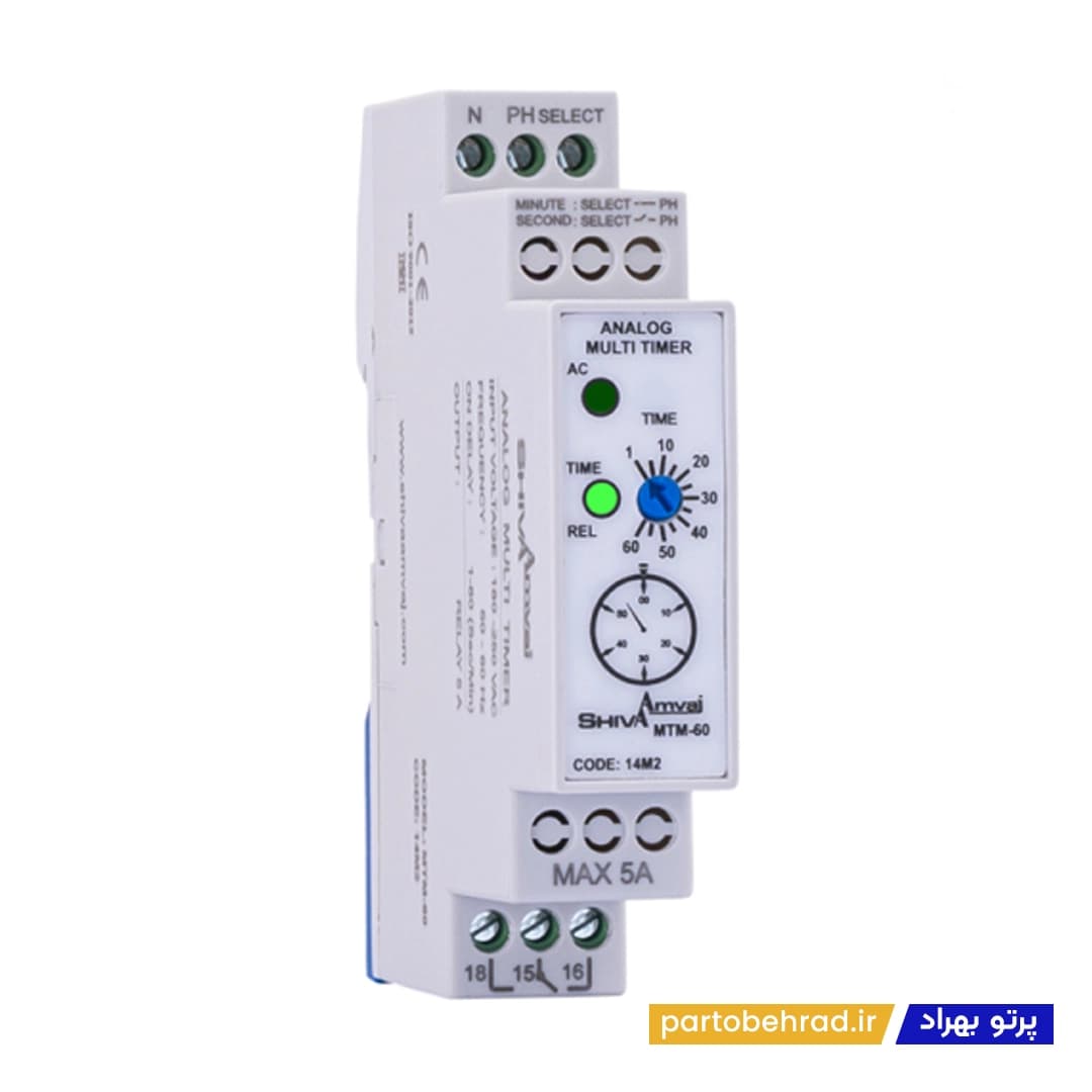 مولتی تایمر آنالوگ سری M شیوا امواج مدل MTM-60 14M2