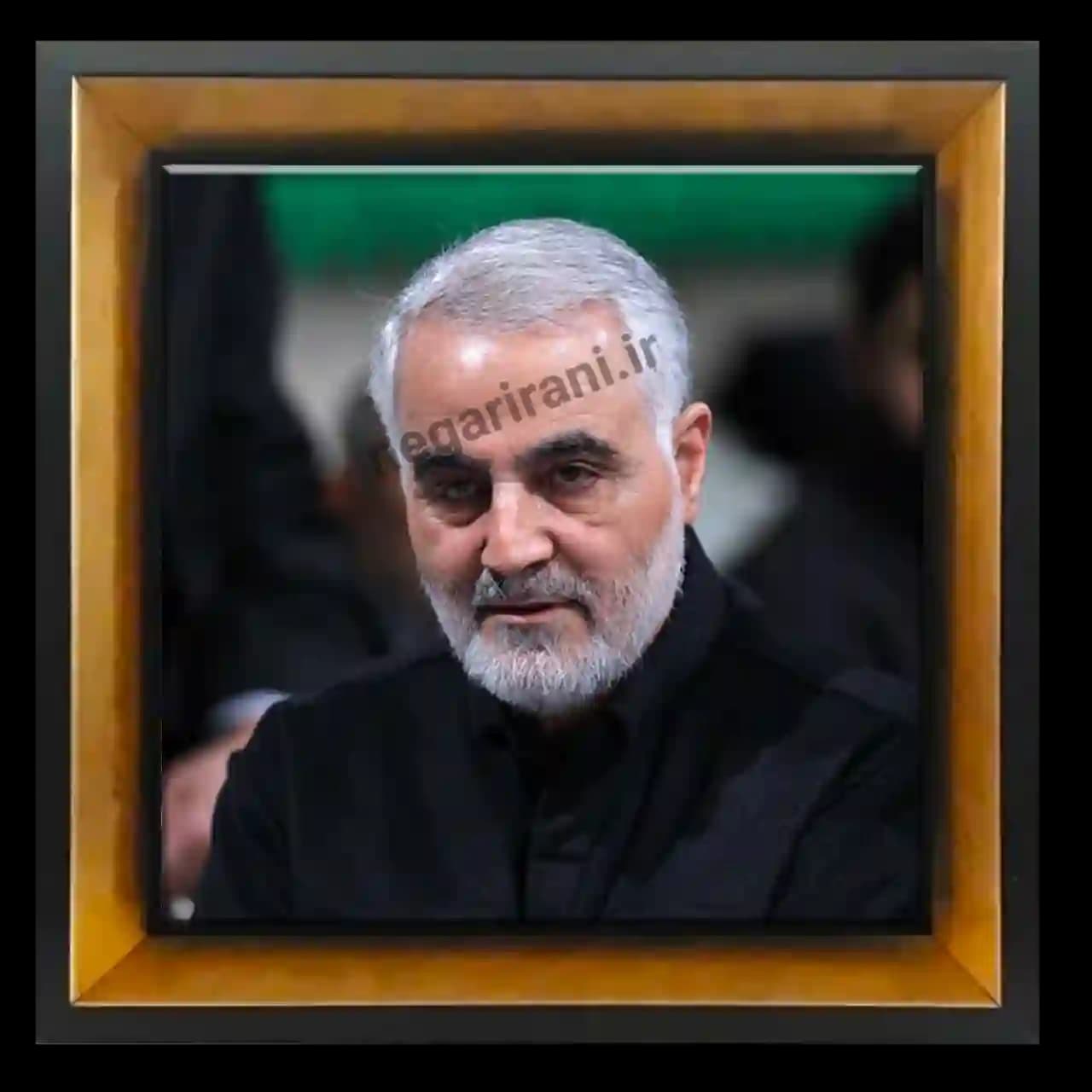 تابلو کاشی حاج قاسم سلیمانی مدل 2ZG108