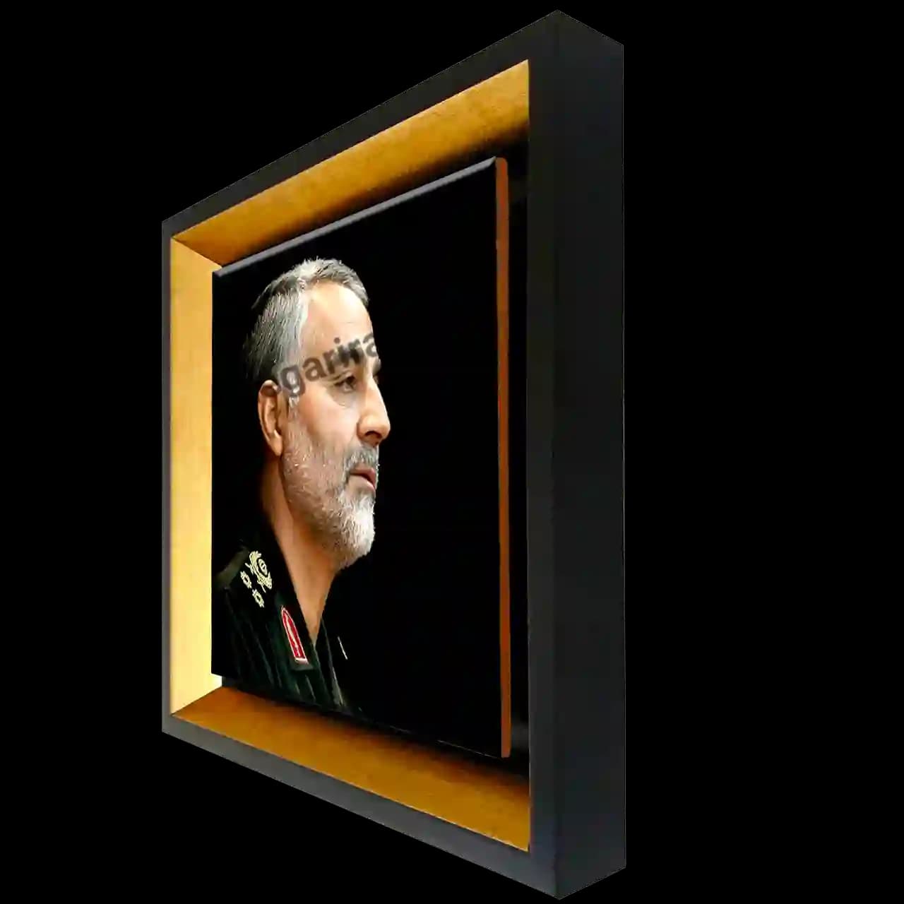 تابلو کاشی شهید حاج قاسم مدل 2ZG125 — تصویر ۲