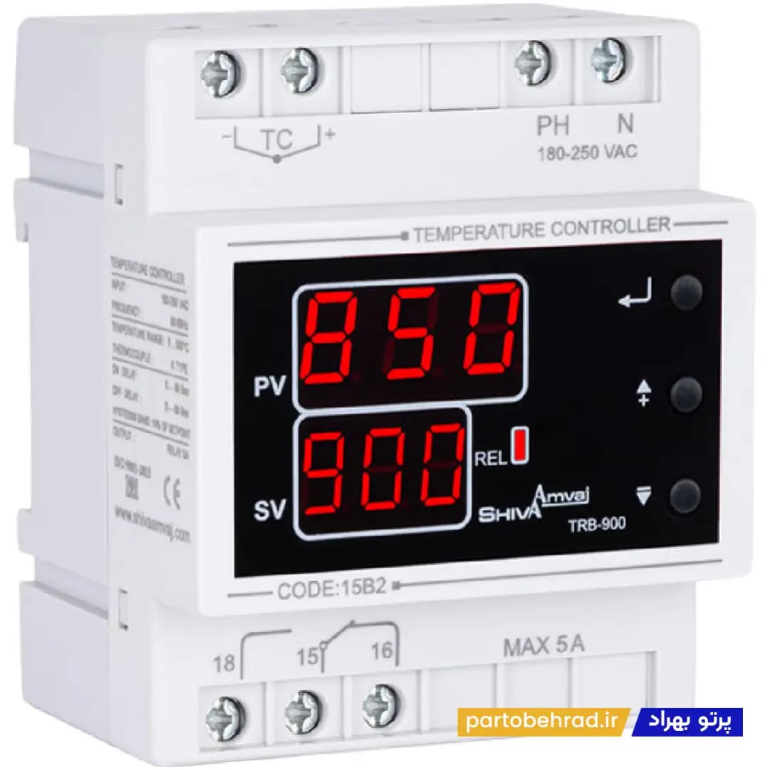 ترموستات 0 تا 900 شیوا امواج مدل TRB-900