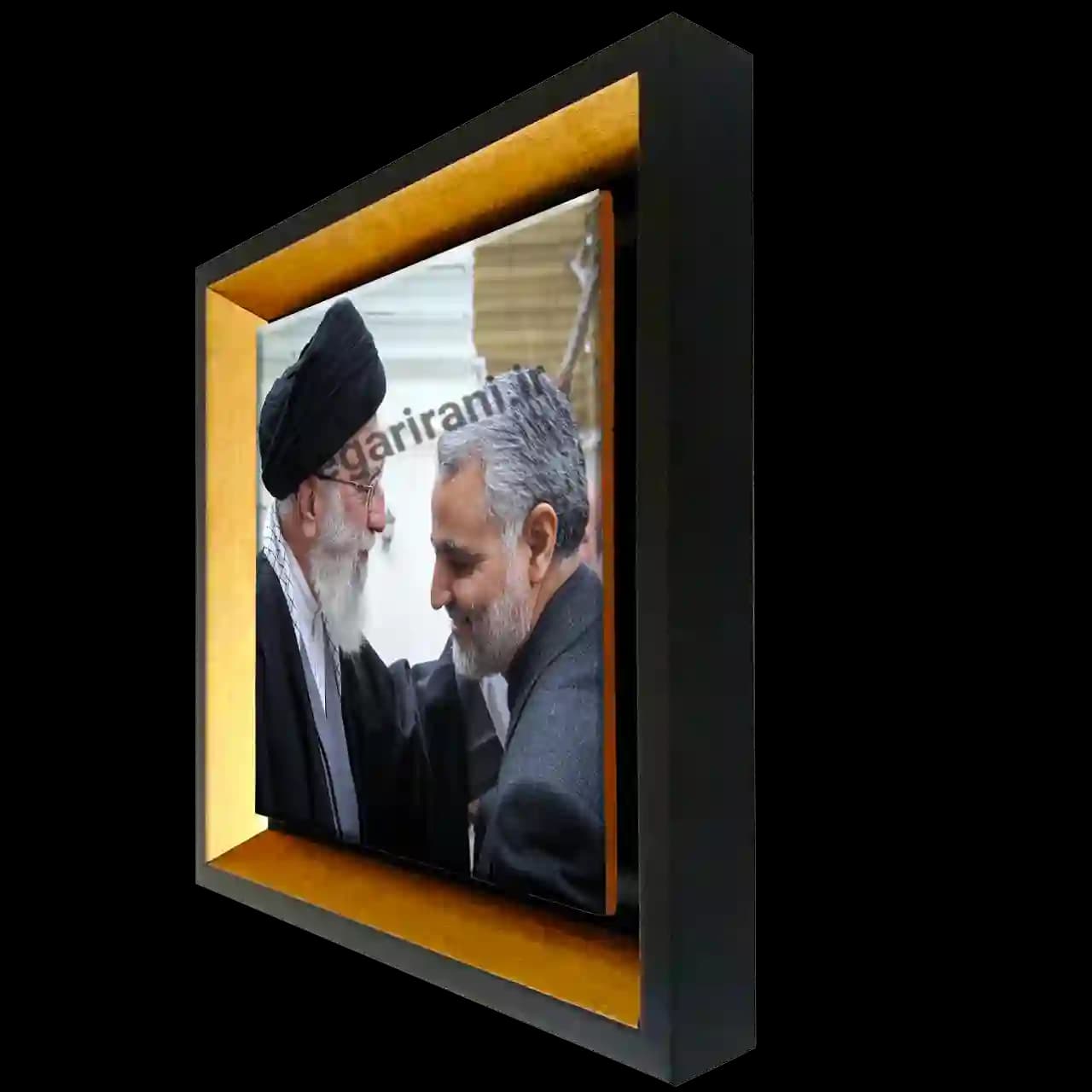 تابلو کاشی رهبر با حاج قاسم مدل 2ZG100 — تصویر ۲