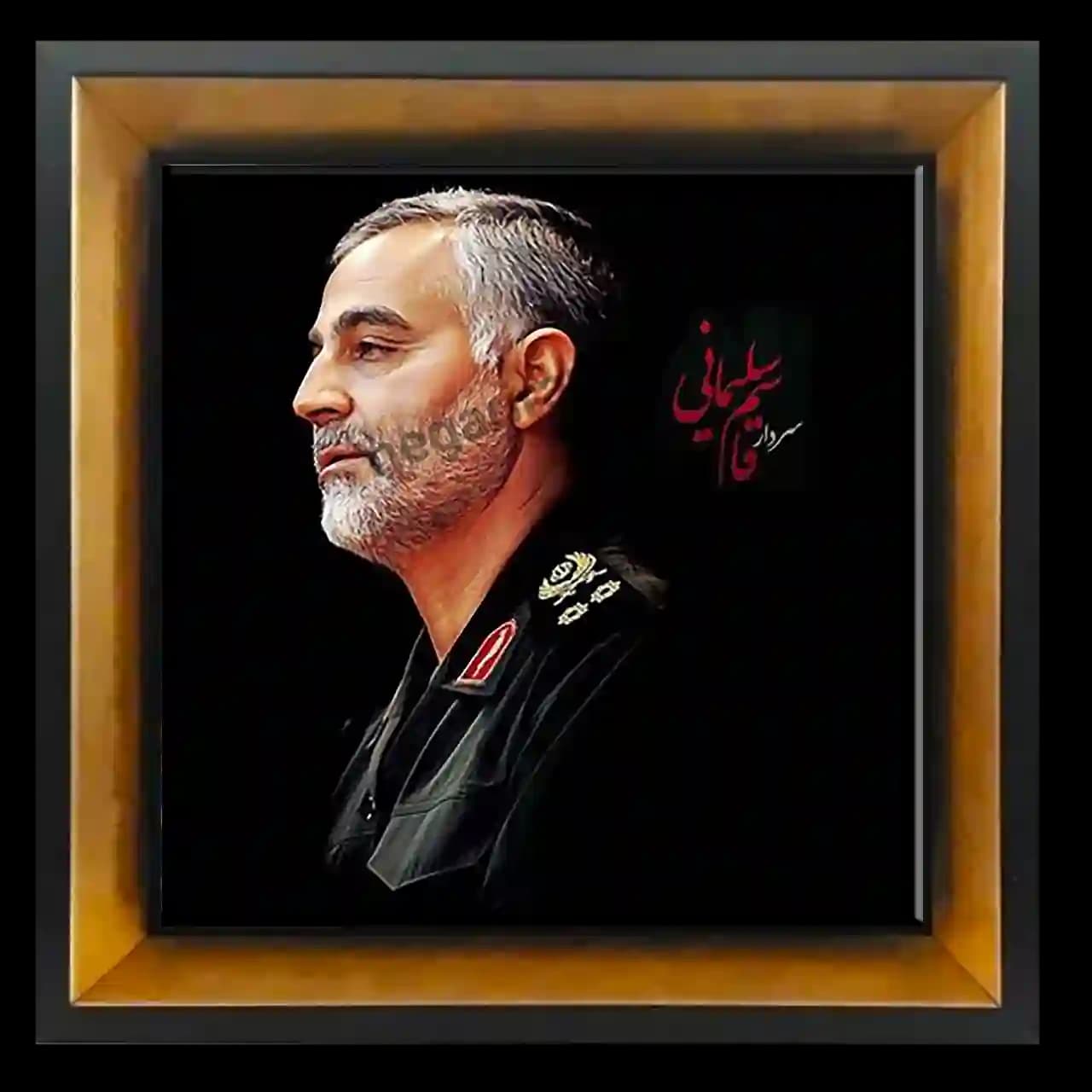 تابلو کاشی سردار قاسم سلیمانی مدل 2ZG94