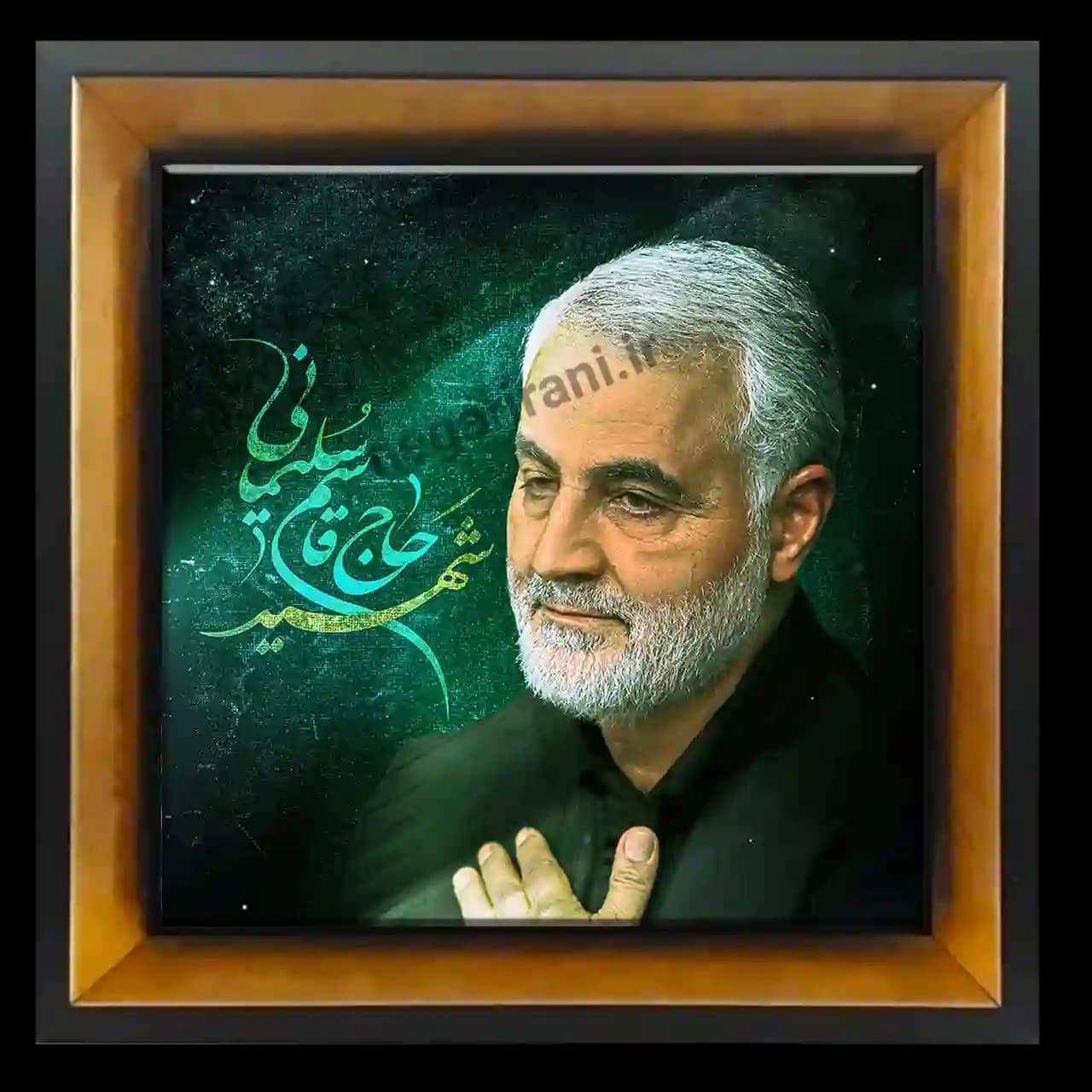 تابلو کاشی شهید حاج قاسم سلیمانی مدل 2ZG86