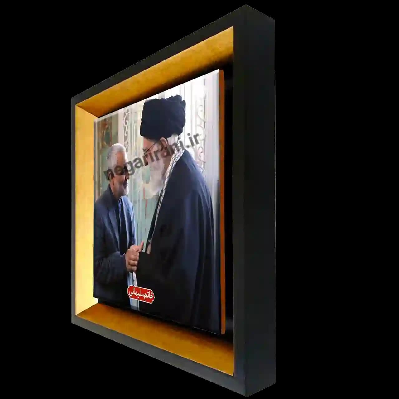 تابلو کاشی رهبری و خاتم سلیمانی مدل 2ZG71 — تصویر ۲