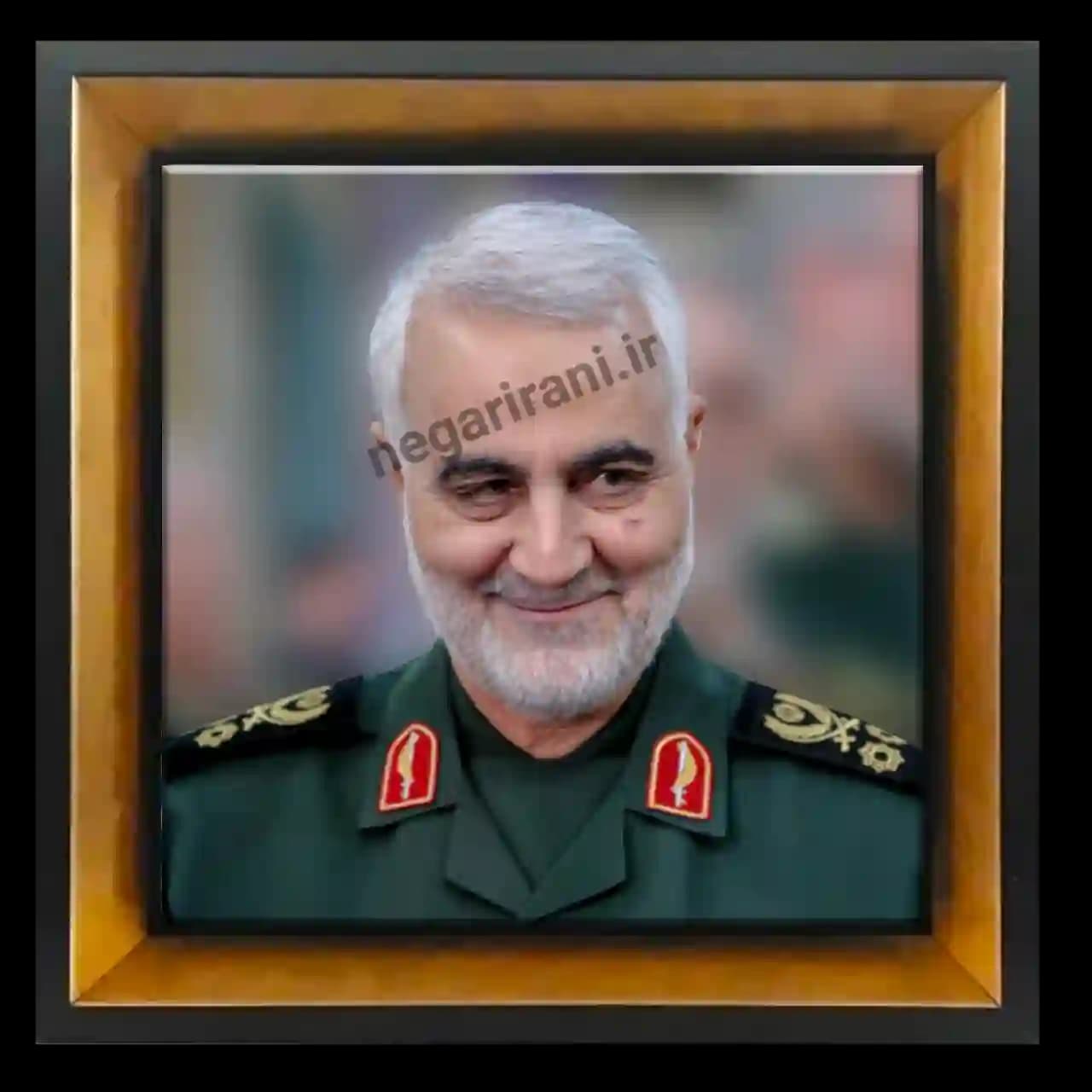 تابلو کاشی شهید سلیمانی مدل 2ZG47