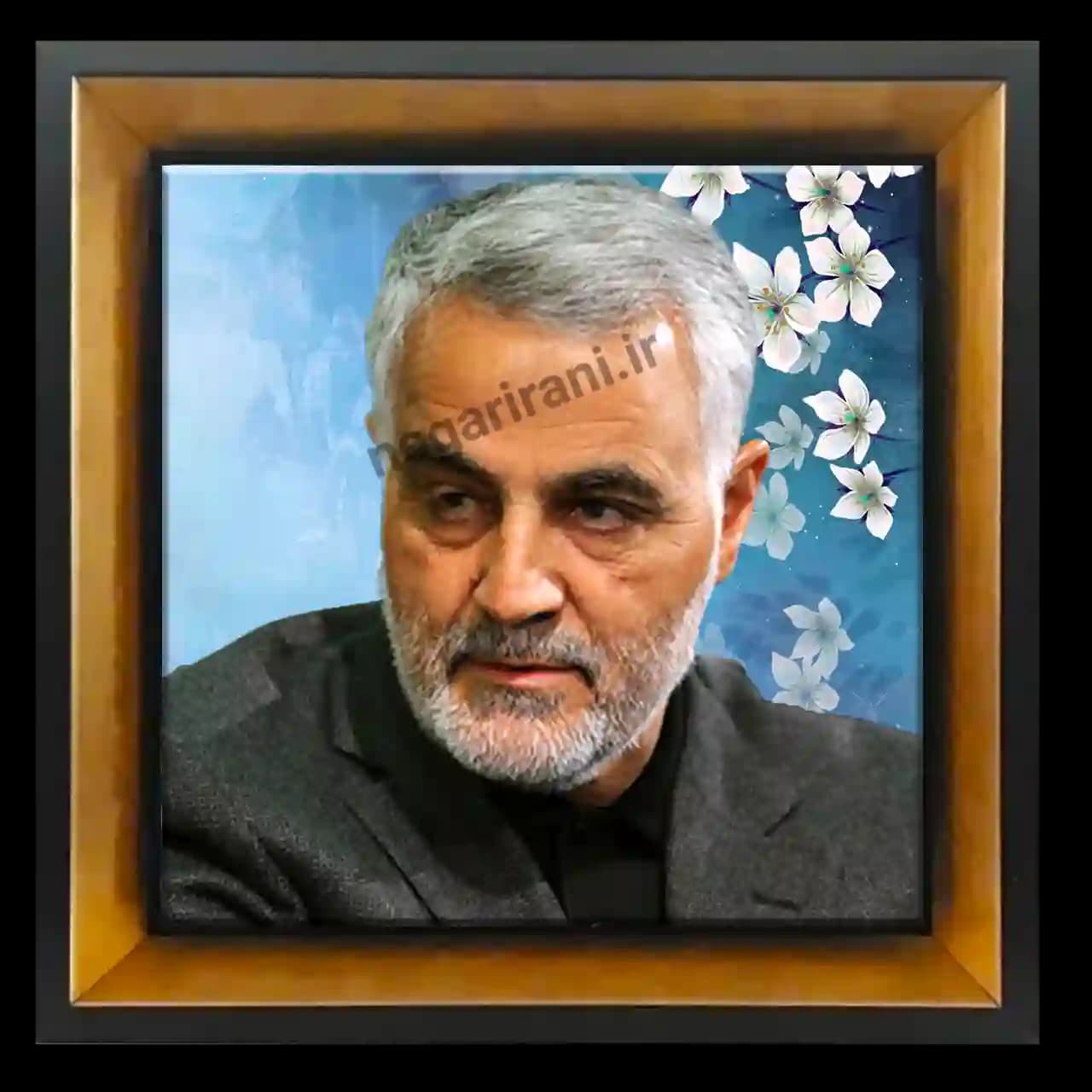 تابلو کاشی شهید سلیمانی مدل 2ZG32