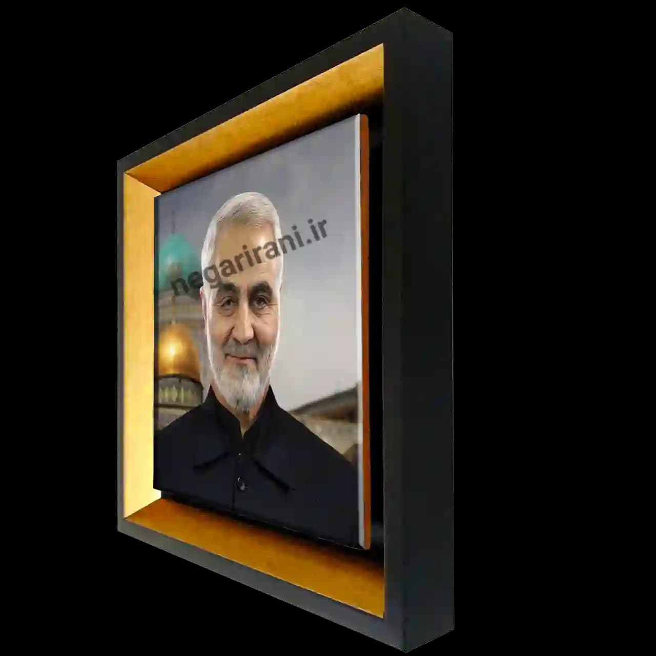 تابلو کاشی حاج قاسم و حرم مدل 2ZG9 — تصویر ۲