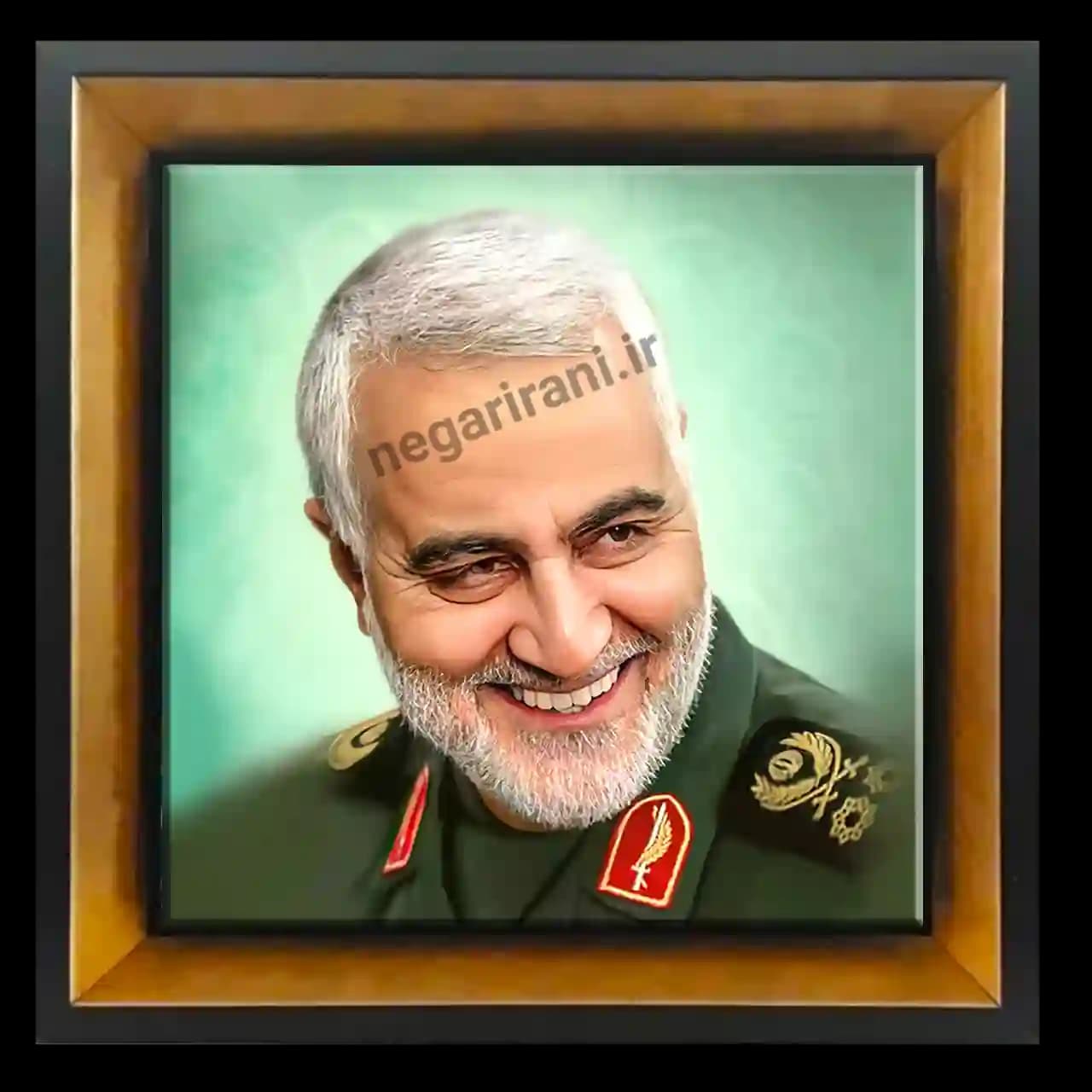 تابلو کاشی حاج قاسم مدل 2ZG8
