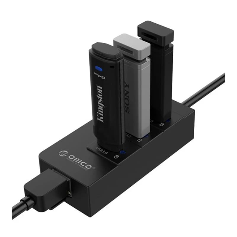 هاب یو اس بی اریکو USB 3.0 به همراه پورت LAN مدل HR01-U3 — تصویر ۵
