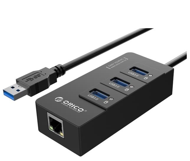 هاب یو اس بی اریکو USB 3.0 به همراه پورت LAN مدل HR01-U3
