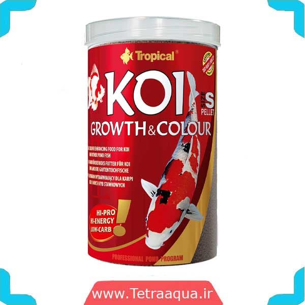غذای ماهی Koi Growth Colour Pellet برند Tropical
