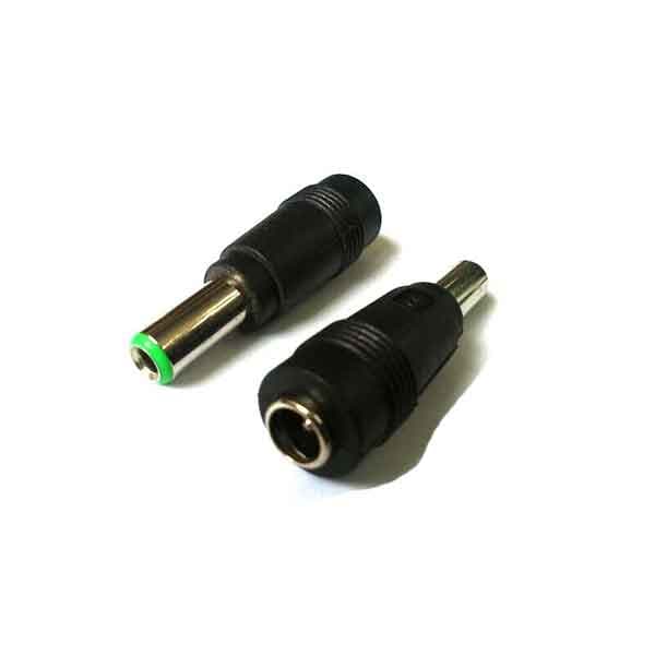 تبدیل فیش آداپتور 2.1*5.5mm به 3*6.5mm سر سبز