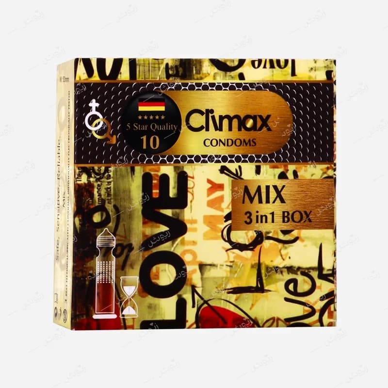کاندوم کلایمکس مدل Mix بسته 3 عددی
