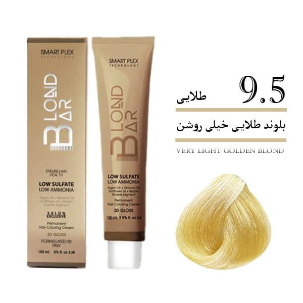 رنگ مو شماره 9.5 بلوندبار حجم 100 میلی لیتر