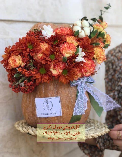 هدیه یلدای گل رز و آفتابگردان در گلفروشی علائین
