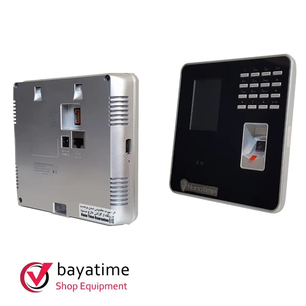 دستگاه حضور و غیاب تشخیص چهره نانوتایم مدل BK100 — تصویر ۴