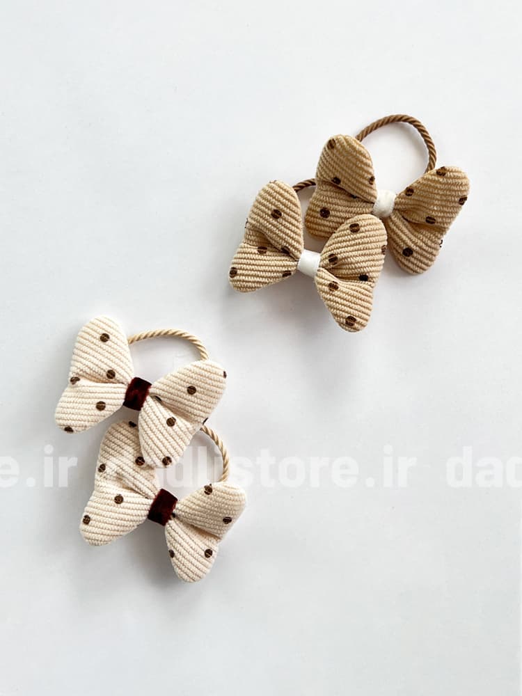کش مو پاپیون بسته 2 عددی
