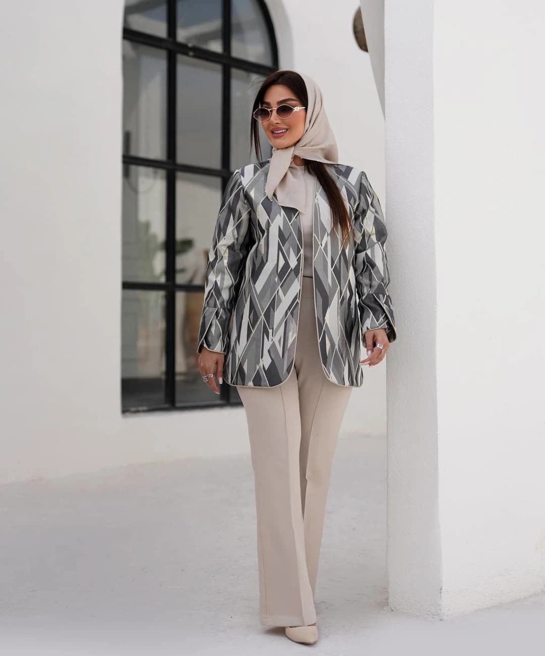 مانتو ژاکارد مدل مژگان — تصویر ۲