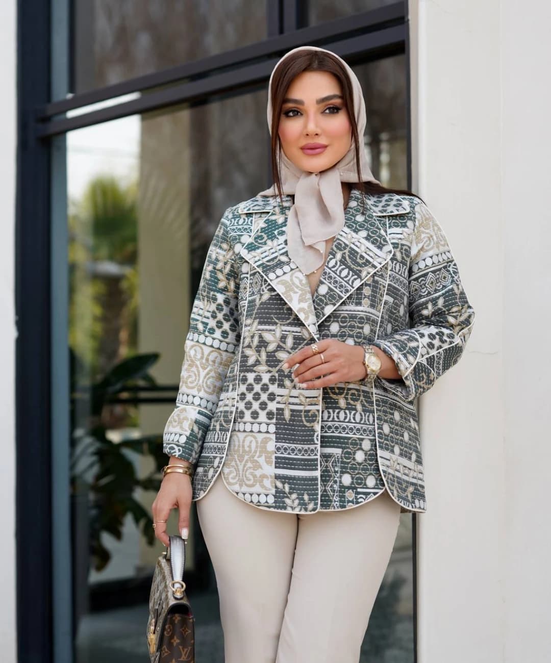 کت ژاکارد مدل سالویا — تصویر ۴