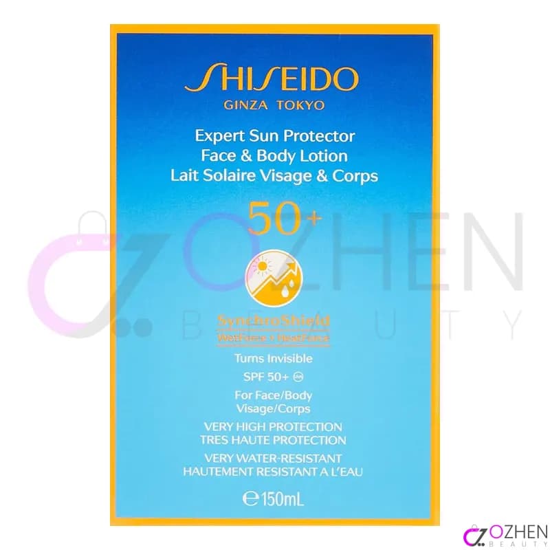ضد آفتاب صورت و بدن جوانساز شیسیدو Shiseido Expert Sun Protector SPF 50+UVA Face & Body Lotion 150ml — تصویر ۱۱
