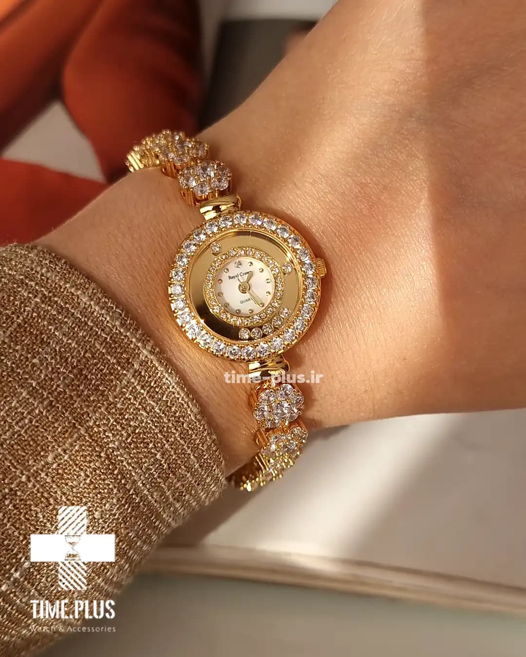 ساعت زنانه رویال کرون مدل تک دور — تصویر ۳
