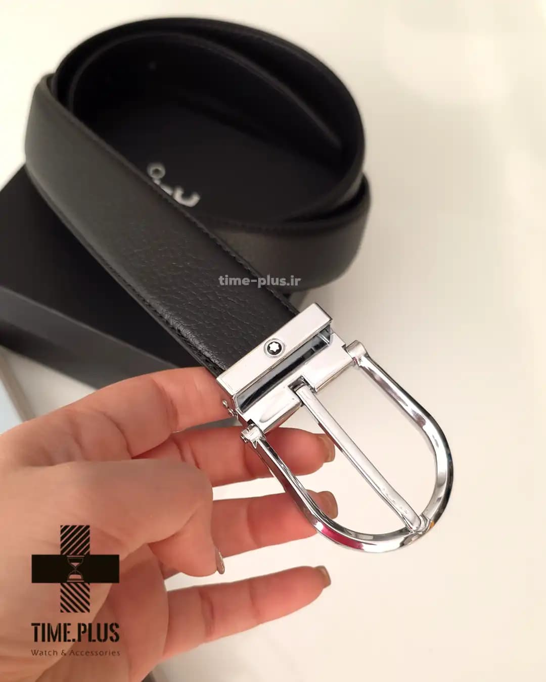 کمربند سگک نقره ای Montblanc — تصویر ۳