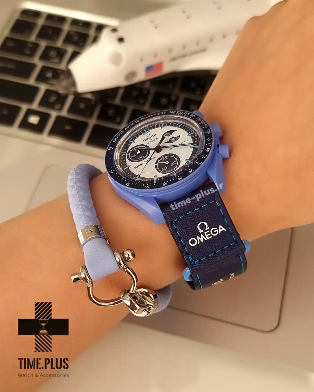 ساعت امگا سواچ مدل Super Blue — تصویر ۳