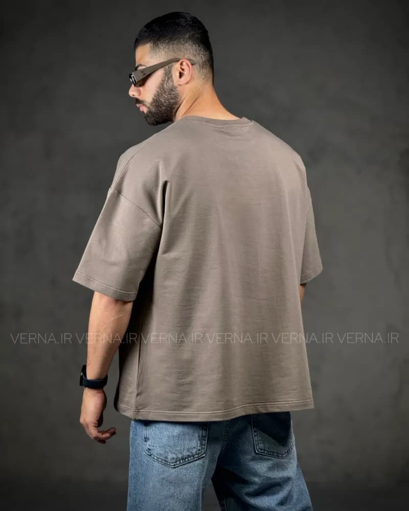تیشرت مردانه باکسی گلدوزی RR2060 — تصویر ۶