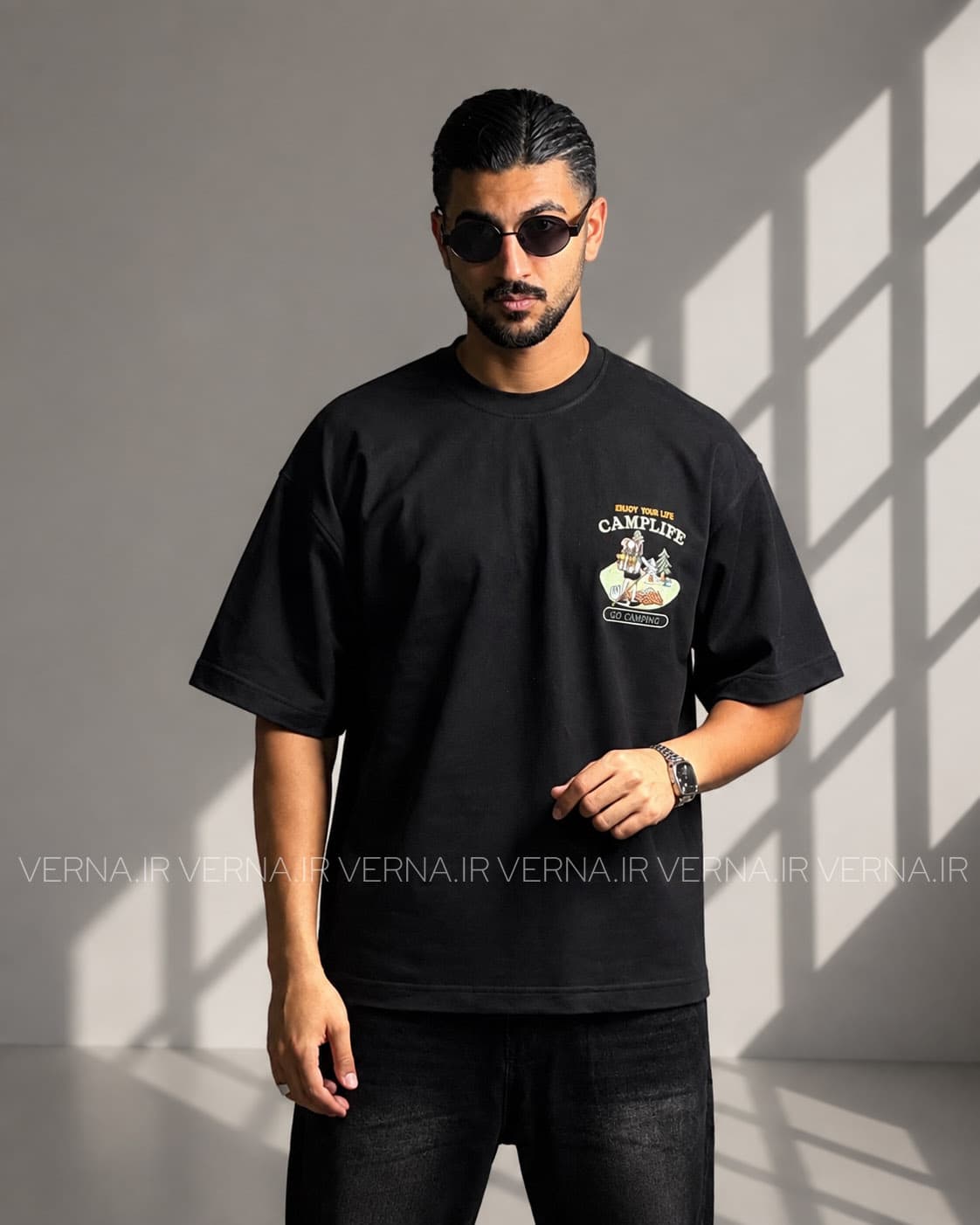 تیشرت باکسی مردانه CAMP LIFE MEN
