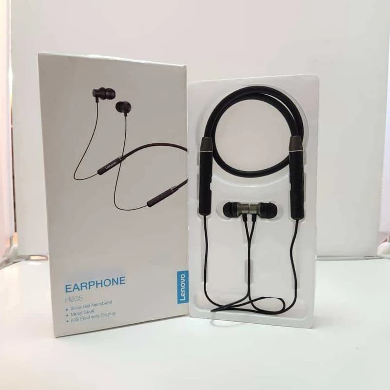 هندزفری لنوو مدل HE05-Earphone رنگ مشکی کد B17733 — تصویر ۳