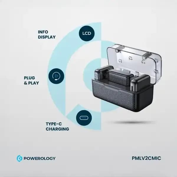 میکروفون بی سیم پاورولوژی PMLV2CMIC — تصویر ۲