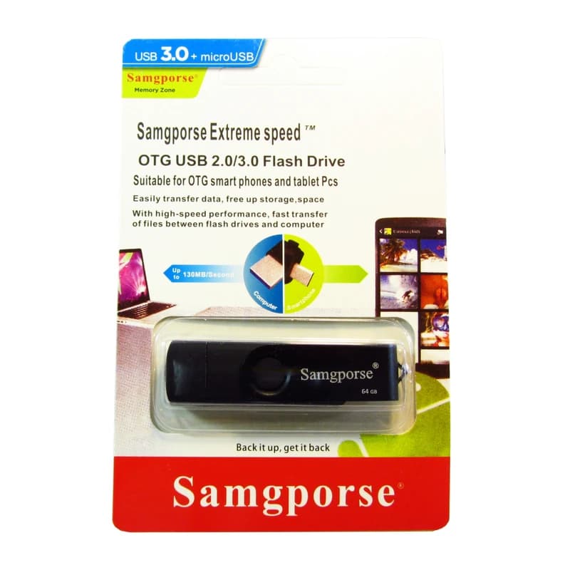 فلش مموری سمگپرس مدل OTG USB Type C ظرفیت 32گیگابایت کد B16727 — تصویر ۲