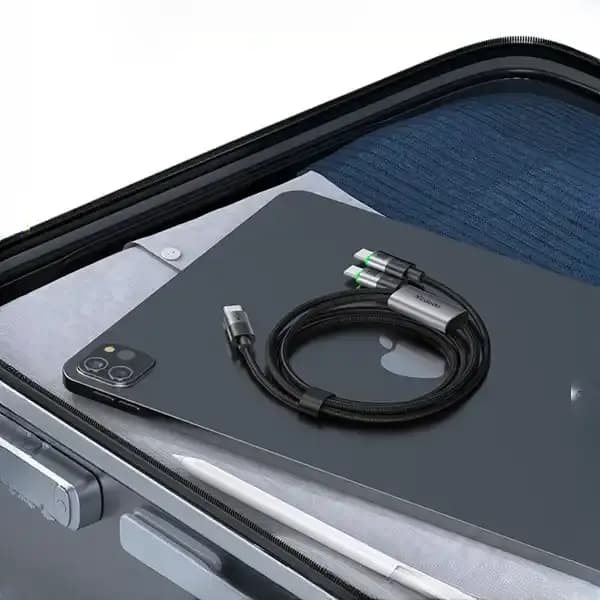 کابل شارژ چند سر تایپ سی 100 وات 1.5 متر مک دودو 2in1 CA-6740 — تصویر ۸