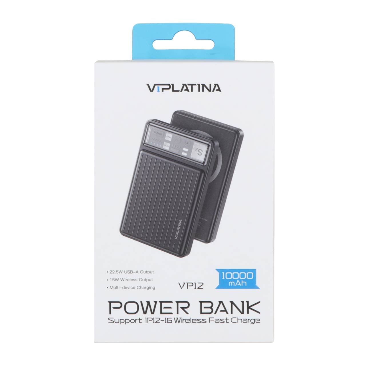پاوربانک فست شارژ VIPLATINA 10000mAh مدل VP12 22.5W – مشکی — تصویر ۴