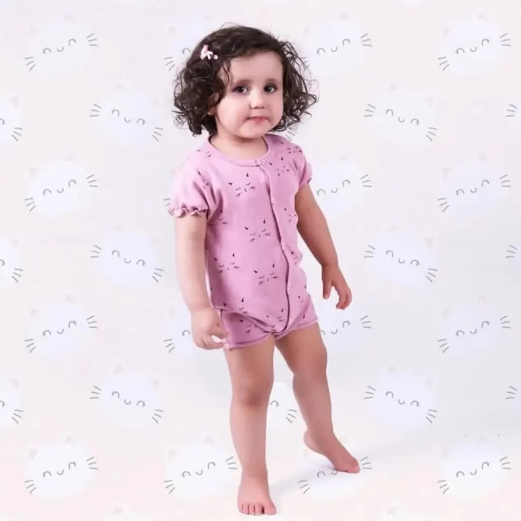 رامپر نوزادی نخی در 3 طرح متنوع (پلنگی، پیشی و سنجاب) — تصویر ۷