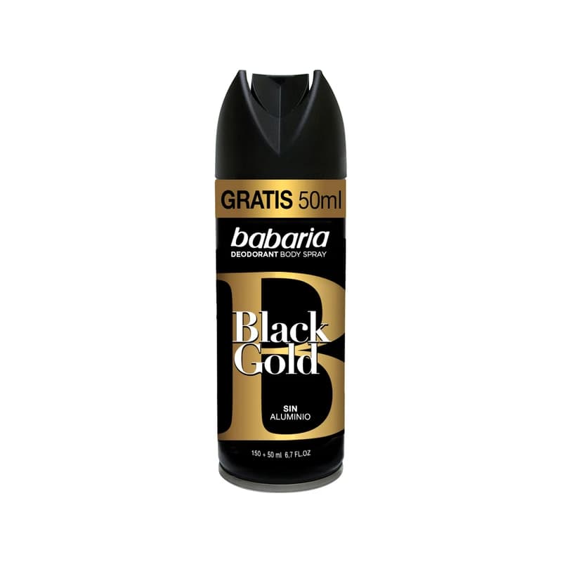 اسپری بدن مردانه Black Gold باباریا – BABARIA حجم 200 میل