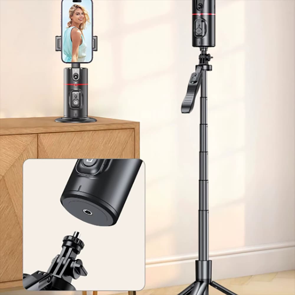 گیمبال و استابلایزر هوشمند رومیزی گوشی موبایل مدل PO2 — تصویر ۴