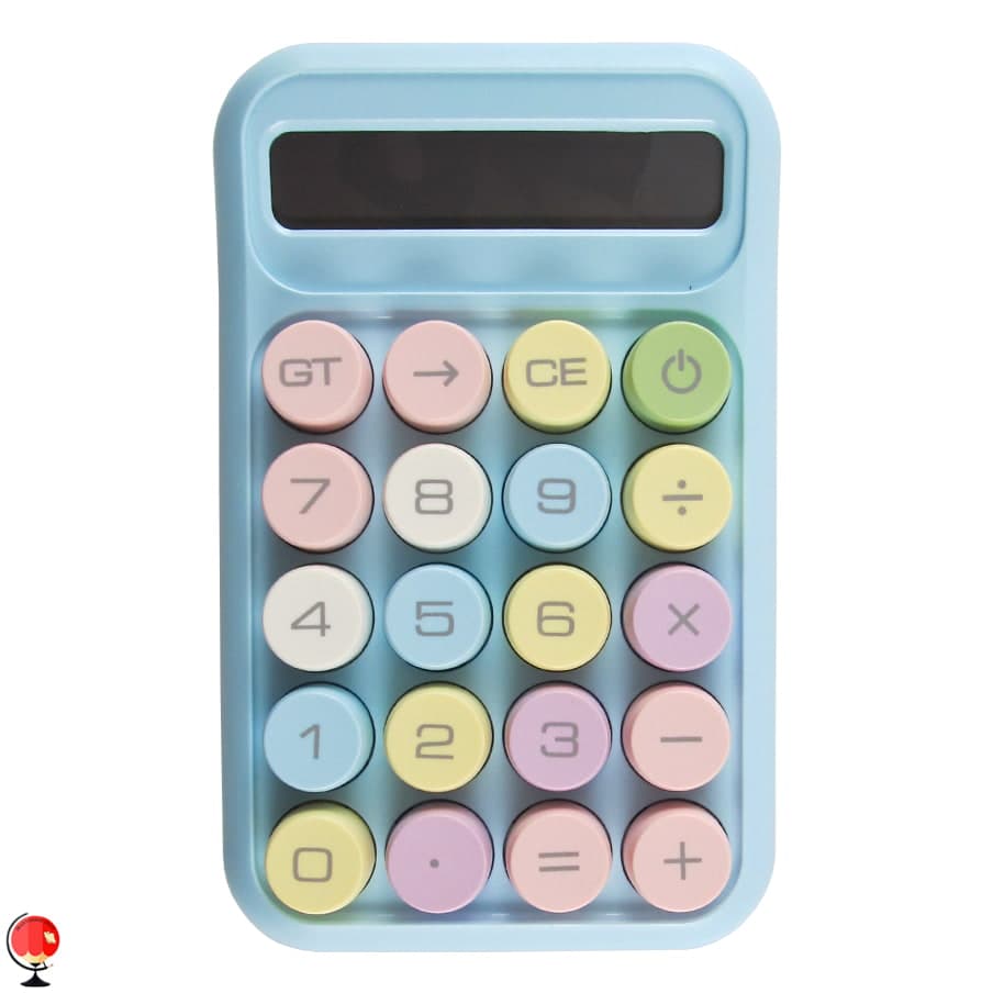 ماشین حساب فانتزی رنگی Runzon مدل RZ.819 آبی