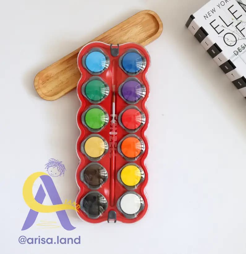 آبرنگ 12 رنگ فونزل سری creative — تصویر ۴