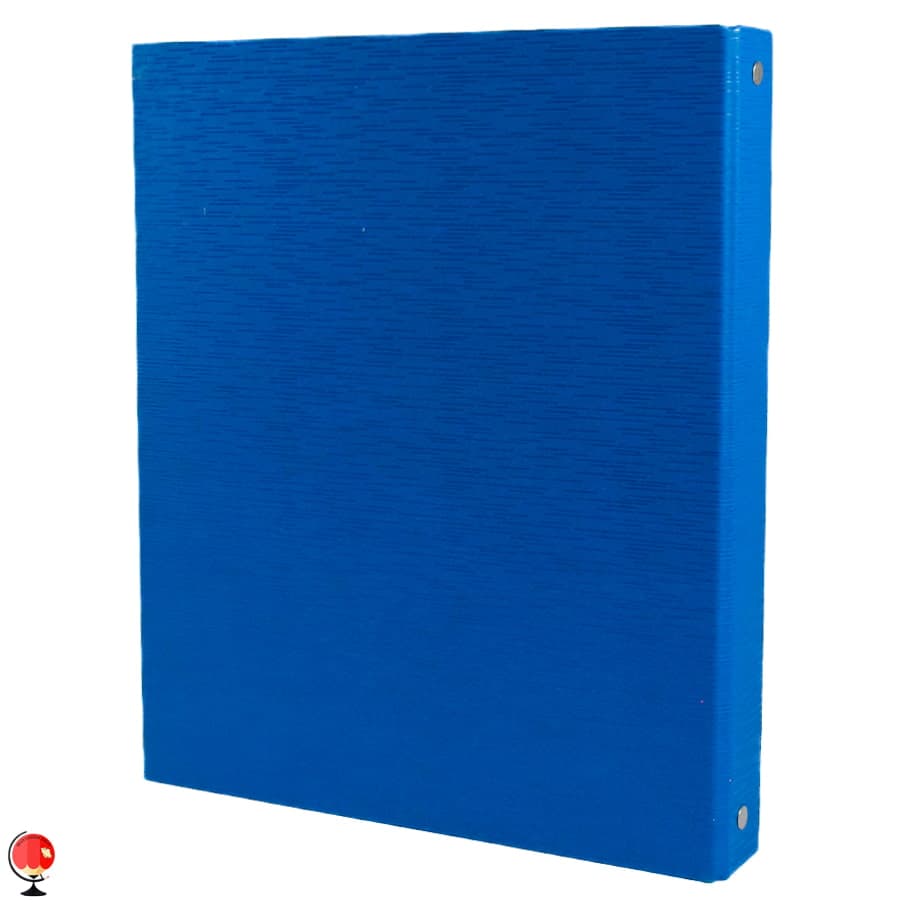 کلاسور 4 حلقه 2.5 سانت کتان صریر آبی
