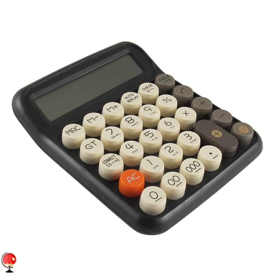 ماشین حساب فانتزی رنگی CTIFREE مدل CL-1034 مشکی — تصویر ۲