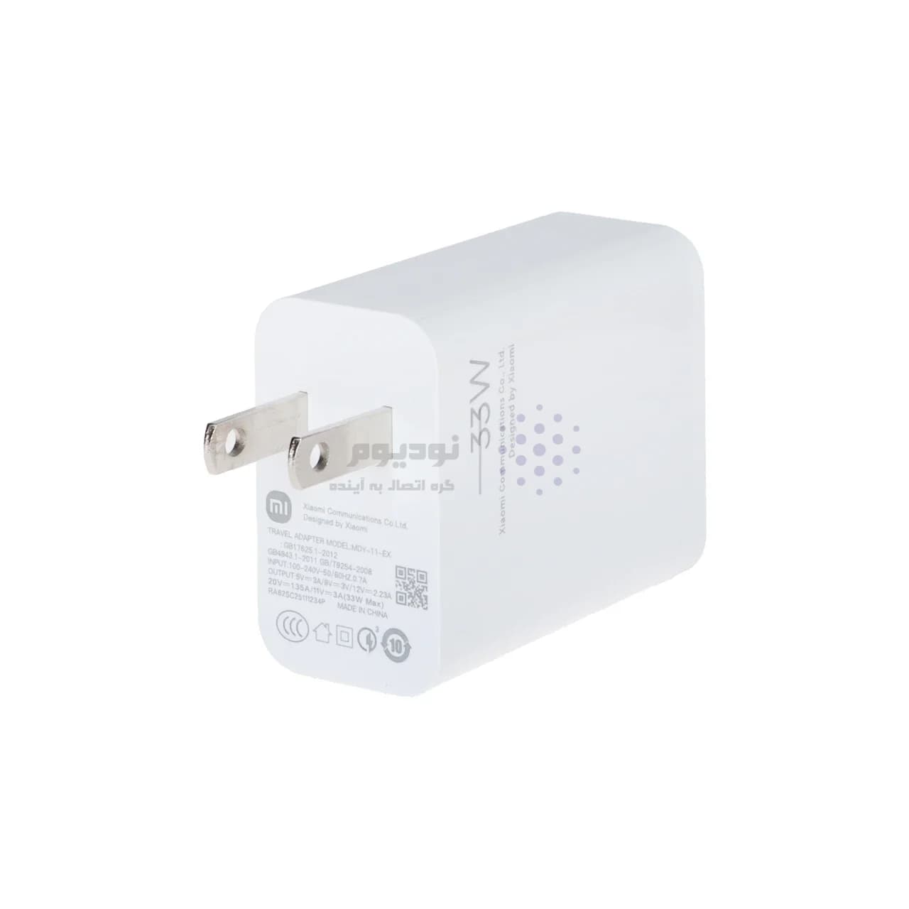 شارژر دیواری فست تک پورت Xiaomi مدل MDY-15W-EF 33W – سفید — تصویر ۶