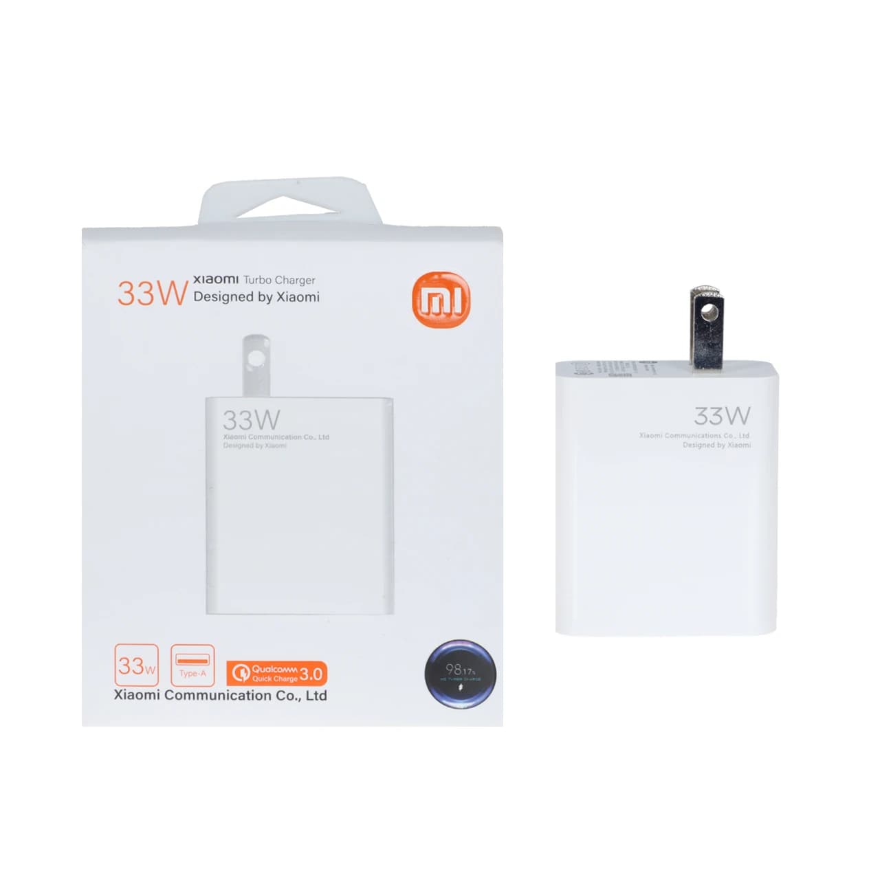 شارژر دیواری فست تک پورت Xiaomi مدل MDY-15W-EF 33W – سفید