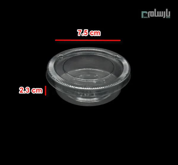 پیاله سسی یکبار مصرف 50 سی سی درب دار-پت — تصویر ۲