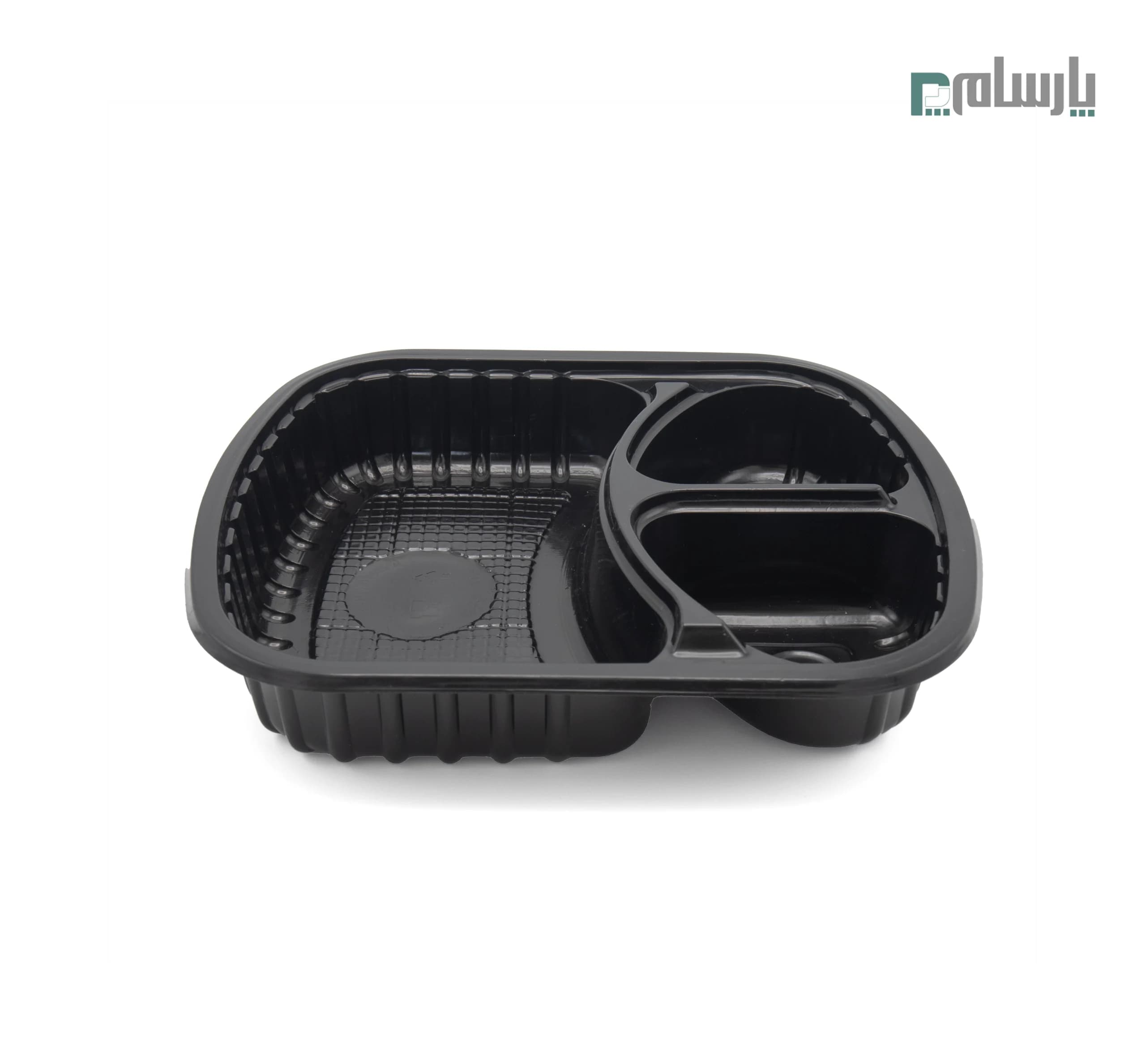 ظرف یکبار مصرف فانتزی سه خانه کد 603 آیاتای – مشکی — تصویر ۳