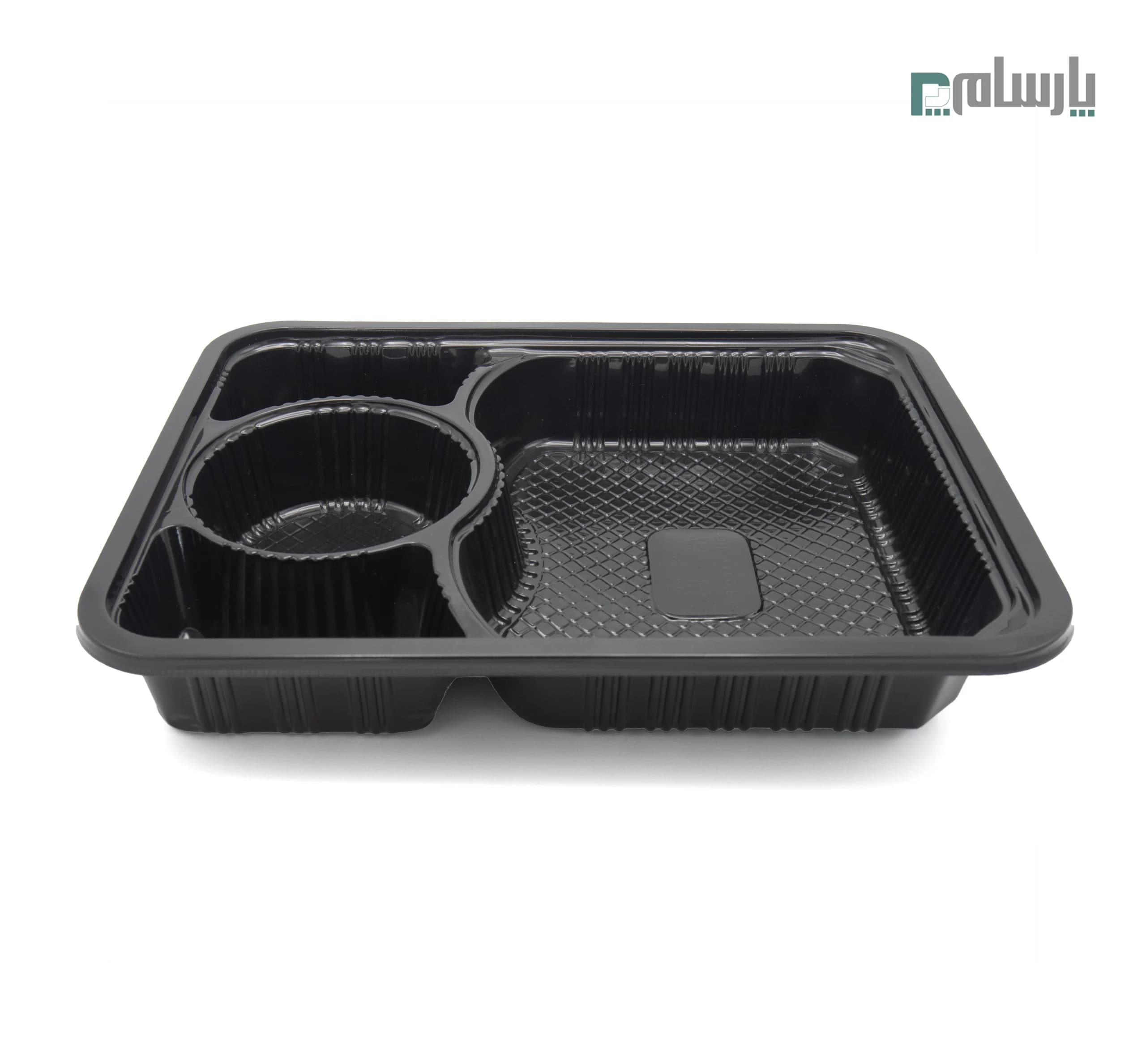 ظرف یکبار مصرف سلفی ماکروویوی کد 703 چلو خورشتی-مشکی — تصویر ۳
