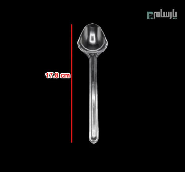 قاشق یکبار مصرف الماس شفاف — تصویر ۲