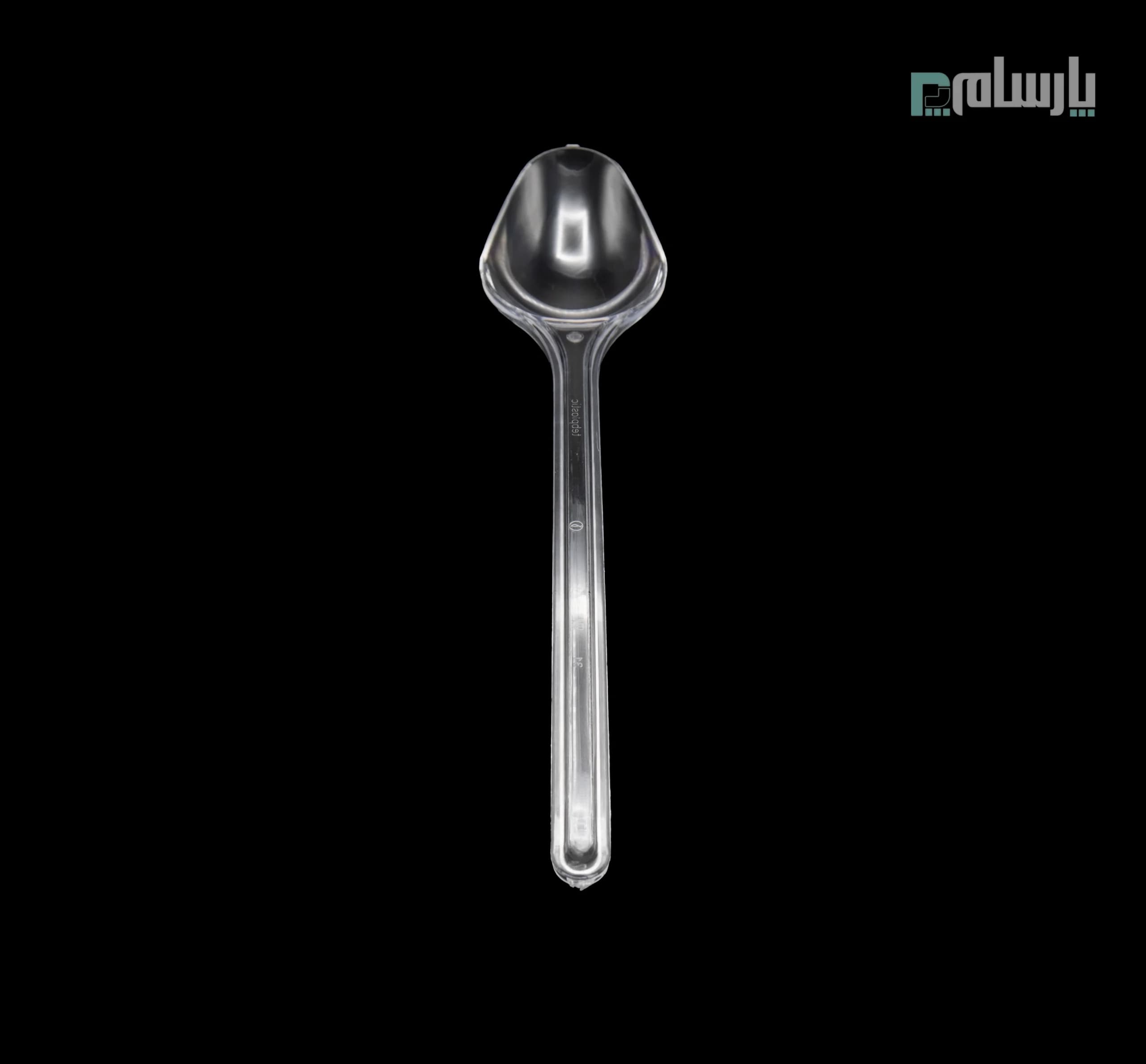 قاشق یکبار مصرف الماس شفاف