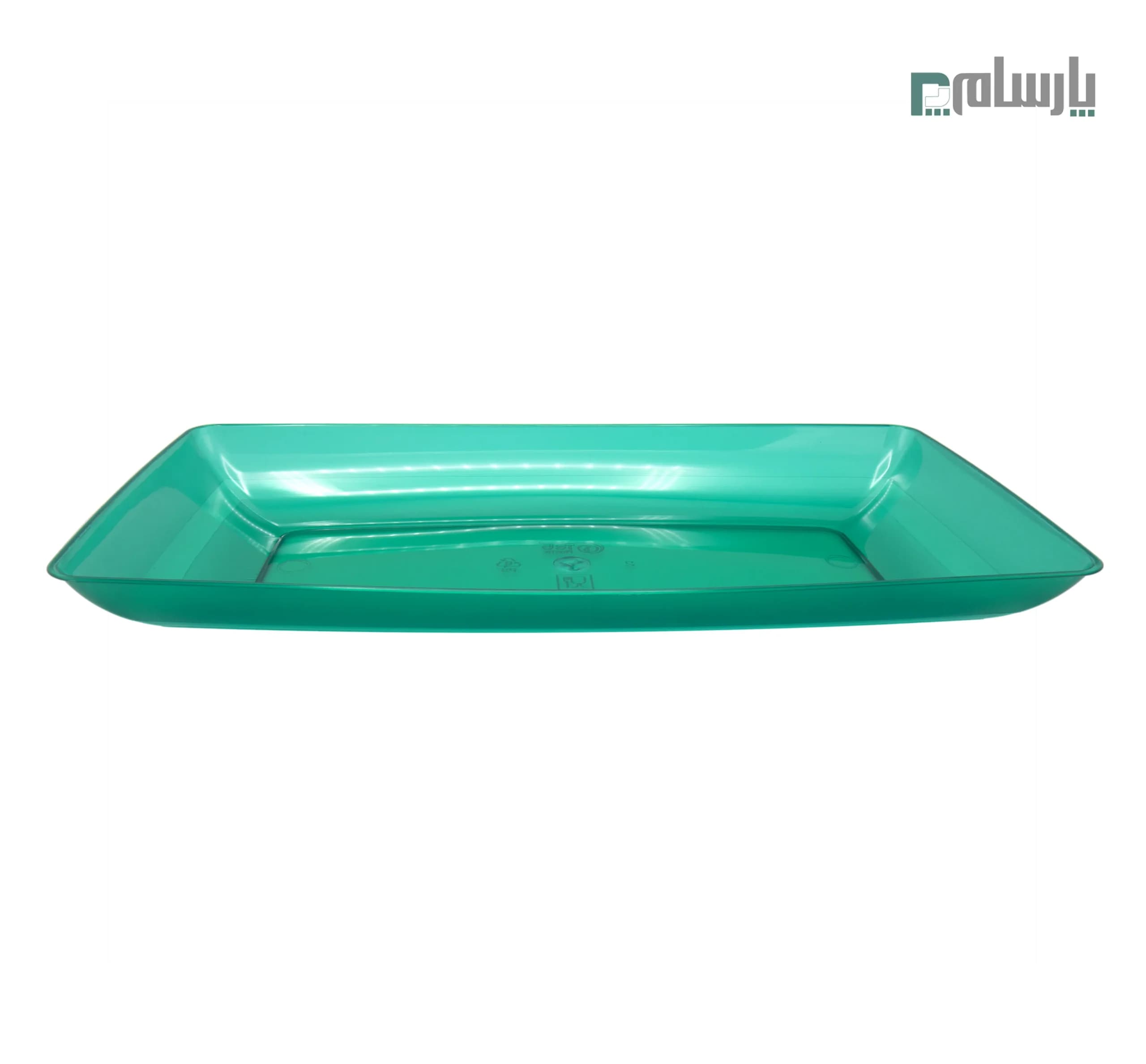دیس یکبار مصرف الماس مدل رین بوو بزرگ سبز